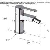 Countertop bidet faucet with one handle Condette