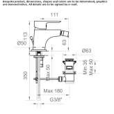 Countertop bidet faucet with one handle Pfunds