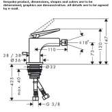 Countertop bidet faucet with one handle Gostyn