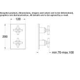 Shower and bathtub tap with shut-off valve Lodrino