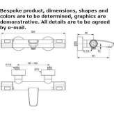 External thermostatic bathtub faucet Choloma