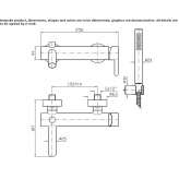 Single-lever wall-mounted bathtub and shower faucet with aerator Hejnice