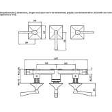 3-hole concealed shower faucet with diverter Zamostea