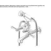 2-hole shower faucet with a hand shower Solarino