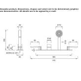 Rim-mounted thermostatic kit with 2 shut-off valves Moerdijk