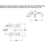 2-otworowa bateria wannowa z indywidualnymi rozetami Jardin