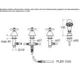 Deck mounted bathtub faucet with hand shower Sebnitz