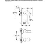 2-hole single-lever bathtub and shower faucet Budingen