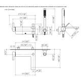 Bathtub faucet with a shower hand Potstat