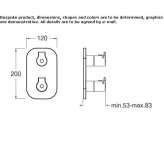 Bateria wannowa / bateria prysznicowa Ardud