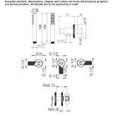 4-hole bathtub set with diverter and shower head Karsdorf