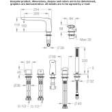 5-hole deck-mounted bathtub faucet with hand shower Jojutla