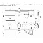 Bathtub faucet with a shower hand Byram