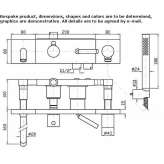 Single-lever wall-mounted bathtub faucet Byram