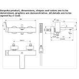 External single-lever bathtub faucet Niksic