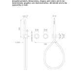 Wall-mounted thermostatic set for bathtub/shower Anaya