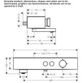 Thermostatic bath tap made of chrome-plated brass Evlalo