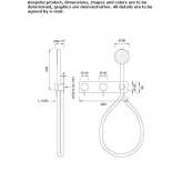 Set of 2 wall-mounted faucets for bathtub/shower Anaya