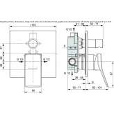 Concealed single-lever bathtub faucet Niksic