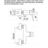 Single-lever wall-mounted bathtub faucet Skole