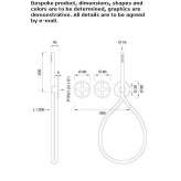 Wall-mounted thermostatic set for bathtub/shower Cuitiva