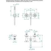 Set of a 3-hole wall-mounted bathtub with a hand shower Vasilati