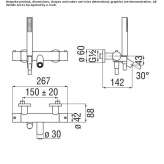 2-hole thermostatic bathtub faucet Nexpan