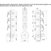 4-hole thermostatic shower and bathtub faucet Zoppola