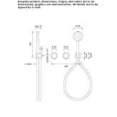 Wall-mounted thermostatic set for bathtub/shower Anaya