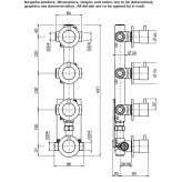 4-hole bathtub faucet Tinta