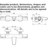 External thermostatic bathtub faucet Choloma