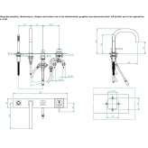 4-hole bathtub set with a hand shower Victor