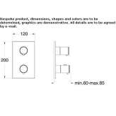 Shower and bathtub tap with shut-off valve Lodrino