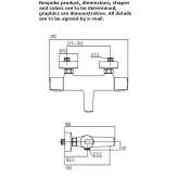 External thermostatic bathtub faucet Choloma