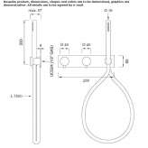 Wall-mounted thermostatic set for bathtub/shower Anaya