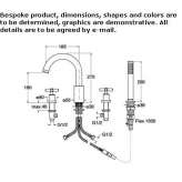 4-hole bathtub faucet with hand shower Horodnia