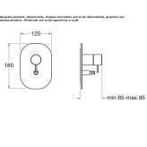 Single-lever shower faucet Delaware