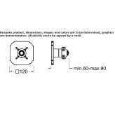 Thermostatic shower faucet with hob Lodrino