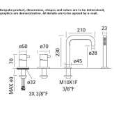 Set for a concealed bathtub Tinta