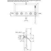 Wall-mounted bathtub set with hand shower and plate Tornala