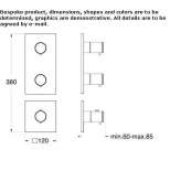 Thermostatic shower faucet Lodrino