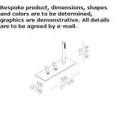 Stainless steel hydroprogressive bathtub set with a shower head Casale