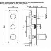 Brass bath/shower faucet Beznea