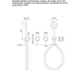 Set of 2 wall-mounted faucets for bathtub/shower Anaya