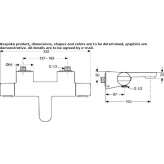 External thermostatic bathtub faucet Choloma