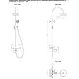 Thermostatic bathtub faucet with shower head Trier