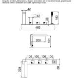 5-hole deck-mounted bathtub faucet with hand shower Kandira