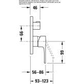 Concealed single-lever bathtub faucet Jalisco