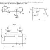 Single-lever wall-mounted bathtub faucet Etriche