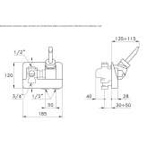 Shower faucet with switch Arlate